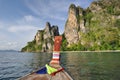 Thailand. Andaman sea. Phi Phi island. Thai boat