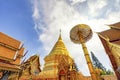 Golden Pagoda at Wat Wat Phra That Doi Suthep Temple, Chiang Mai, Thailand