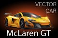 Thailand - April, 2019 : Vector Mclaren Mp4-12c on display at Thailand International Motor Show 2018 Arina Muangthong Thani.