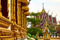 Thailand Architecture. Buddhist Pagoda At Wat Phra Yai Temple. L Royalty Free Stock Photo