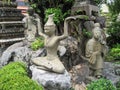 Thailand Bangkok city panorama asian culture and sculptures