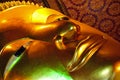 Thailand Bangkok Wat Pho Temple reclining Buddha Royalty Free Stock Photo