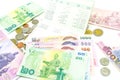 Thailand banknotes and coins