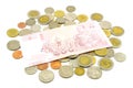 Thailand banknotes and coins