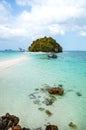 Tup Islands with clear water and sand bar Royalty Free Stock Photo