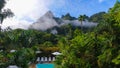 Thailand, beautiful view of the mountains, lots of greenery Royalty Free Stock Photo