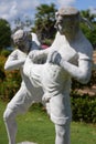 Thailand boxing statue