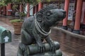 Statue of rat or mushika vahana or Hindu God Ganeshas Mount as in mythology