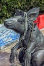 Statue of rat or mushika vahana or Hindu God Ganeshas Mount as in mythology