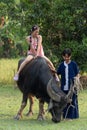 Group image of cute Asian children playing in the park