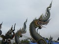 Thailand Chiang Rai Blue Temple of the Dancing Tiger Thai Buddhist Religious Architecture Buddhism Wat Rong Seur Ten Putha Kabkaew