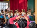 Thailand, Chonburi : The parents try to take picture or take video of their kids in acting day at school, on .January 12, 2018 i