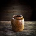 Thailand Clay Jar for Stored of thai food, Royalty Free Stock Photo