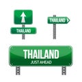 Thailand Country road sign