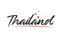 Thailand country typography word text for logo icon design