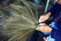 Thailand cultural,handmake broom making