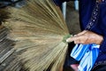 Thailand cultural,handmake broom making