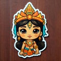 Thailand doll sticker