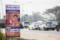 Thailand Election poster on highway roadside