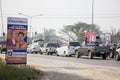 Thailand Election poster on highway roadside