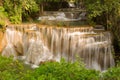 Thailand famous multiple layer waterfall Royalty Free Stock Photo