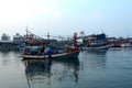 Thailand Fishing Boats in Dock