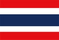 Thailand flag - illustration design style.