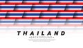 Thailand flag pattern background template. AEC ASEAN economic community flags. Vector Illustration