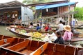 Thailand Floating Market. Royalty Free Stock Photo