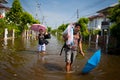 Thailand flood Royalty Free Stock Photo