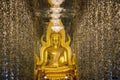 Thailand Golden buddha statue Phra Buddha Chinnarat Wat Tha Sung