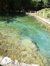 Thailand Hotspring nature blue stone Royalty Free Stock Photo