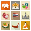 Thailand icon set