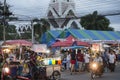 THAILAND ISAN PHIMAI CLOCK TOWER STREETMARKET