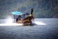 Thailand, islands and settlements in the bay, Phang-Nga