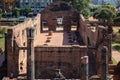 Thailand; Jan 2020: Tourists visiting ancient ruins in Thailand, collapsed building without roof, walls made of brick, picture