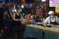 THAILAND-12 JANUARY 2020:A local handicraft market made from silk,ceramics,metal,glass,wood or art and food Thai tourists and