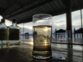 Thailand katoon pipoon lake water in glass drinking freind mountain sunbeam road sunset sunshine brige