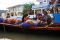 Thailand, Khlong Yai, Mon - JANUARY 9, 2017: fishermen check the nets, crab catch