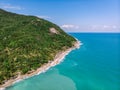 Beach in Thailand top view. Thailand Ko Pha-ngan Bottle Beach Royalty Free Stock Photo