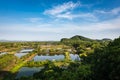 Thailand landscape.Nice day with blue sky. Royalty Free Stock Photo