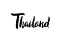 Thailand Lettering.