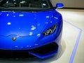 Thailand Motor show 2019 Bangkok - April 3, 2019: Lamborghini super car on display at the 40th BANGKOK MOTOR SHOW 2019 on April 3 Royalty Free Stock Photo