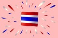 Thailand nation flag illustration