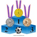 Thailand national football league medal Royalty Free Stock Photo