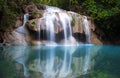 Thailand nature background. Beautiful waterfall in rainforest Royalty Free Stock Photo