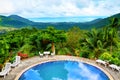 Thailand Nature Landscape. Swimming Pool In Resort. Vacations. B Royalty Free Stock Photo