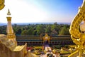 Thailand nature. View from a Buddhist Temple