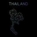 Thailand network map.