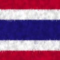 Thailand oil painting. Thai emblem drawing canvas.